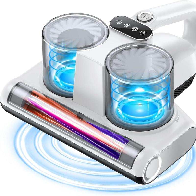 JPHYLL 6-in-1 Lightweight Handheld Mattress Mite Vacuum Cleaner with LED Display, 16Kpa Suction Power, 380W Brushless Motor, and UV-C Light for Pet Hair and Carpet Cleaning