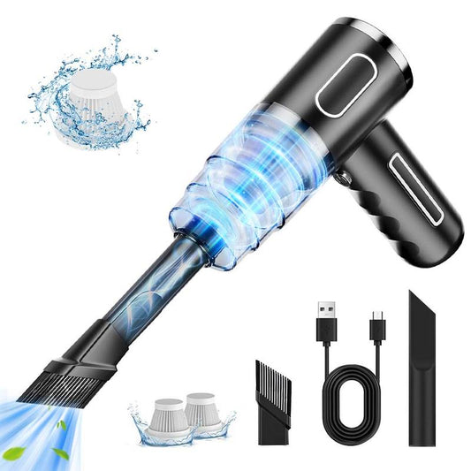 High-Power Handheld Wireless Car Vacuum Cleaner - 4-in-1 Portable Mini Vacuum for Home, Car, Office, and Pet Care